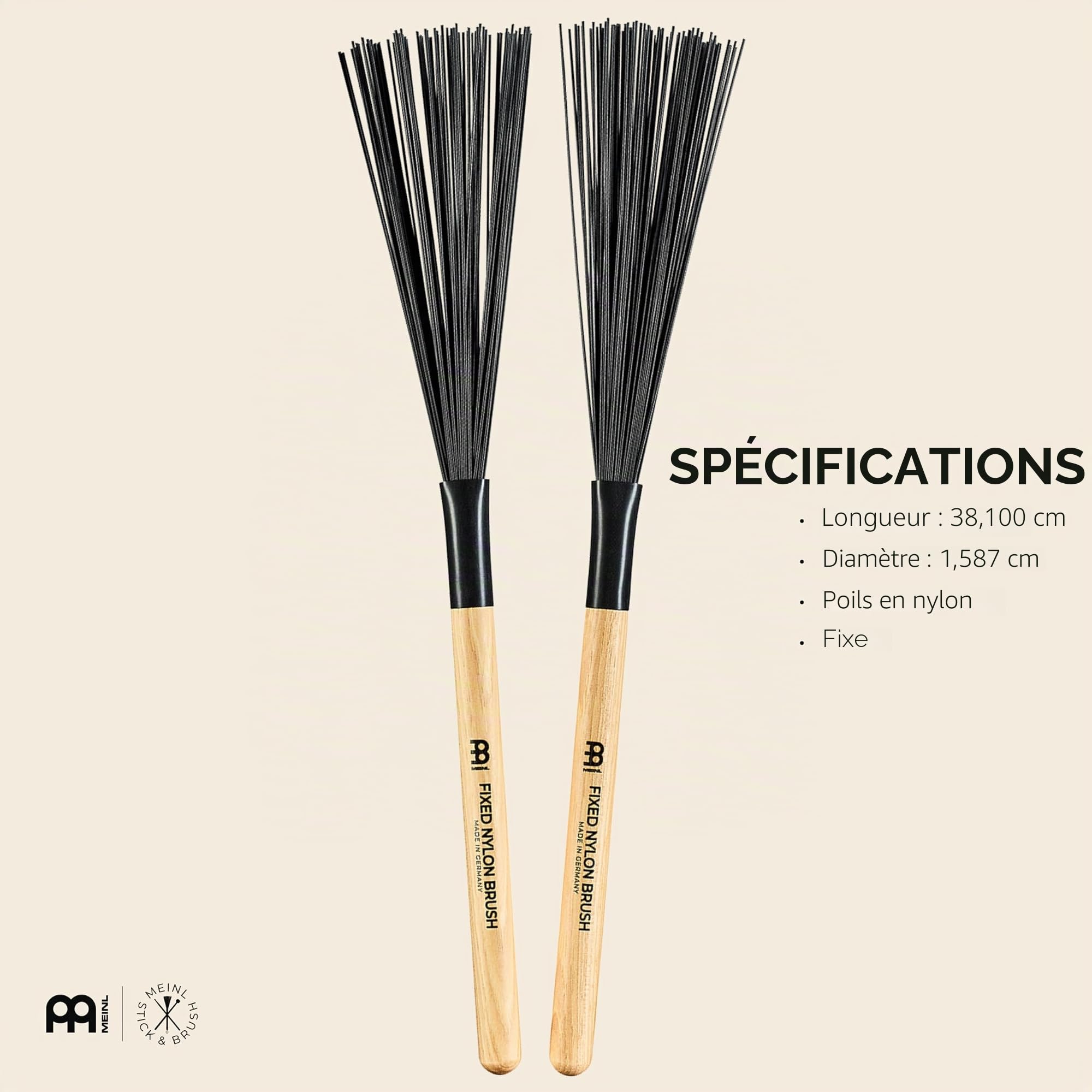 Meinl Fixed Nylon Brush