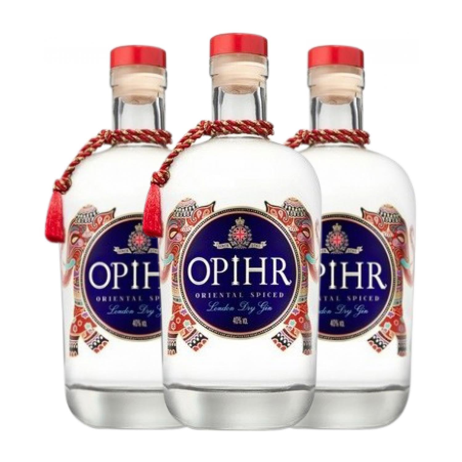 Ginebra G&J Greenalls Opihr London Dry Gin Oriental Spiced 70 cl (Caja de 3 Botellas de 70 cl)