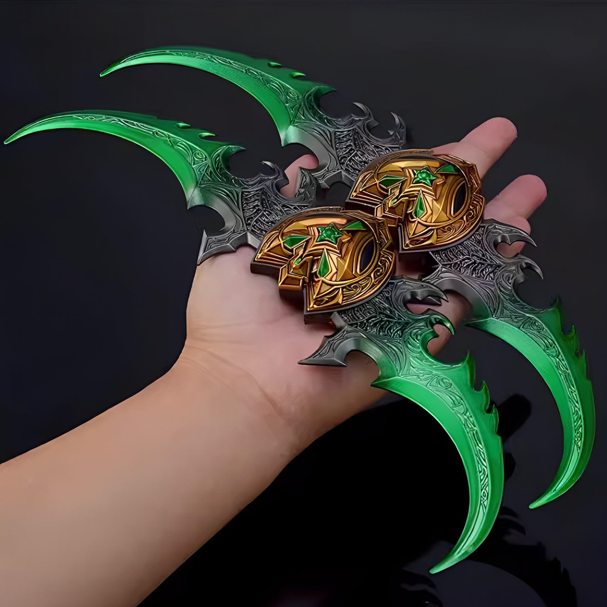 Figurine Anime, Modelli in Miniatura di Personaggi Giochi Fantasy con Supporti, Ashbringer, Frostmourne, Gorehowl