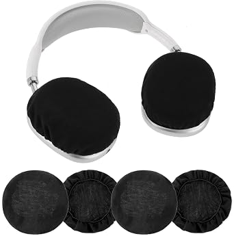 2 Pairs Ear Pad Covers Washable Headphone Covers Stretchy Knitted Fabric Ear Cup Protective Covers for Gym Gaming Headphones Fits Ear Pads from 9 to 11 cm