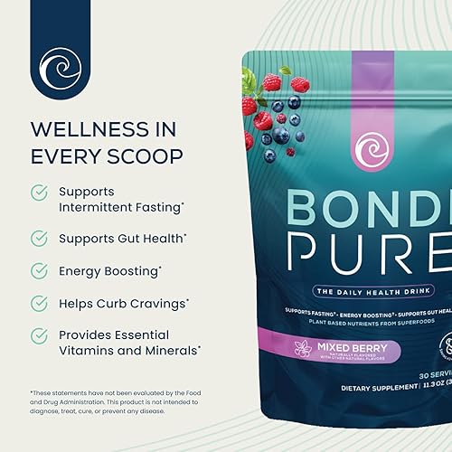 Miniatura 2 de Bondi Pure - Bebida diaria de salud y desintoxicación - Promueve la salud intestinal y el apoyo energético durante una limpieza o ayuno intermitente