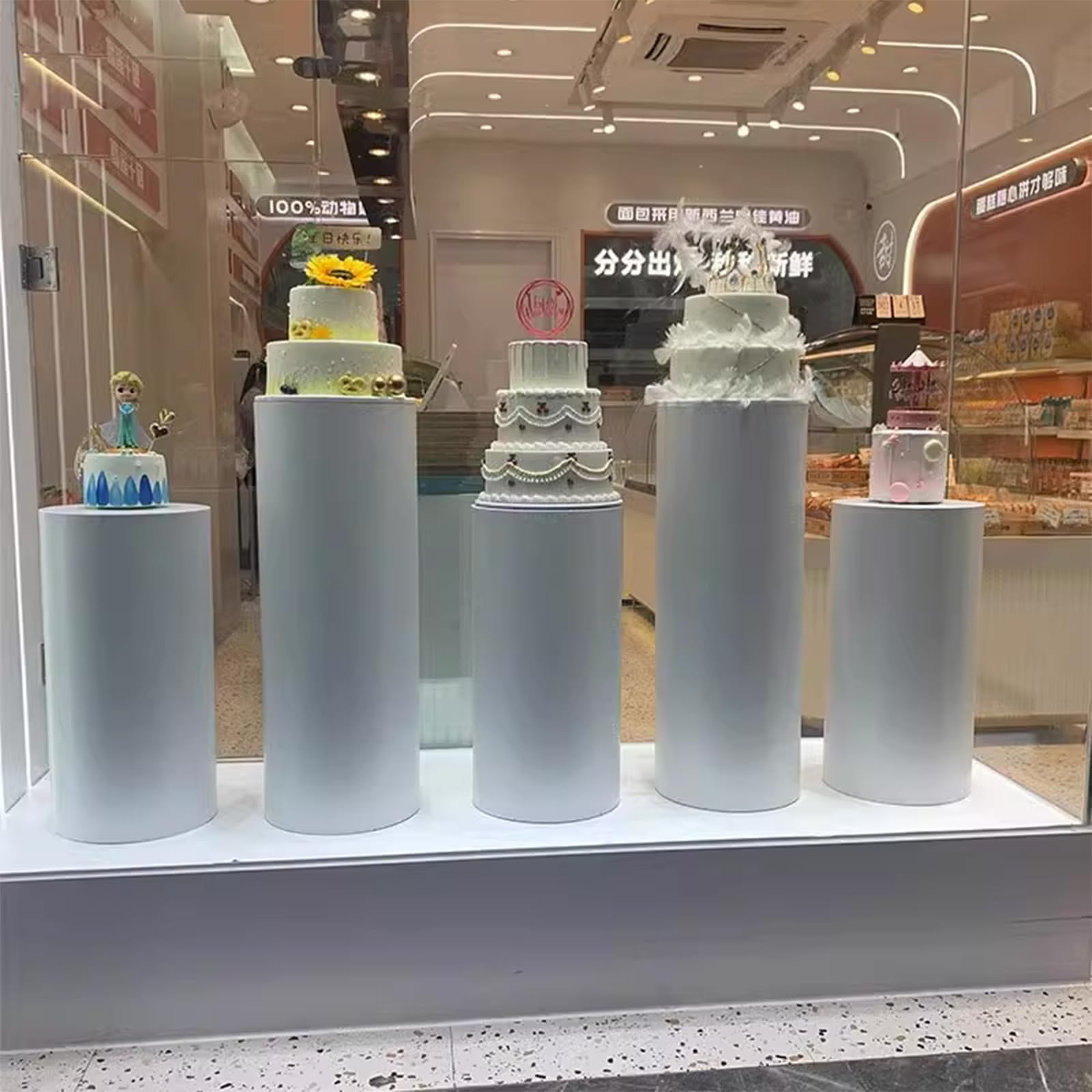 HASMI Soporte de Exhibición de Flores, Soportes para Fiestas, Soporte de Decoración Artística, Pilares de Pedestales de Boda, para Baratijas, Flores, Velas