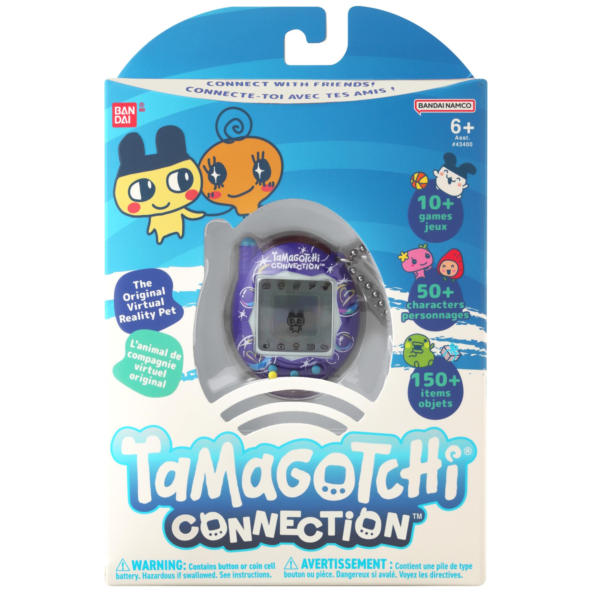 Tamagotchi Bandai Connection - Juguete electrónico Digital para Mascotas con Burbujas de jabón para Mascotas, con conexión infrarroja para diversión compartida, los Juguetes para niños y niñas Son