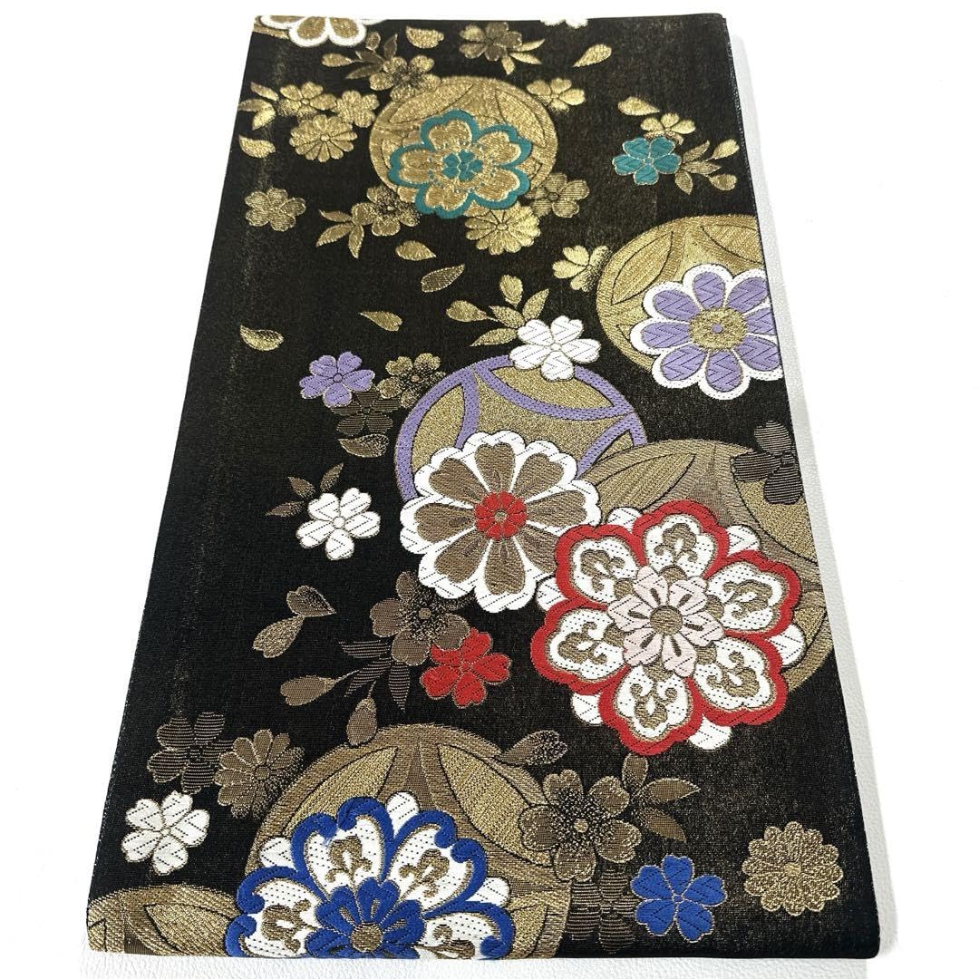 Amazon.co.jp: 帯876 高級 正絹 唐織 六通 袋帯 管理.和帯 : ファッション 