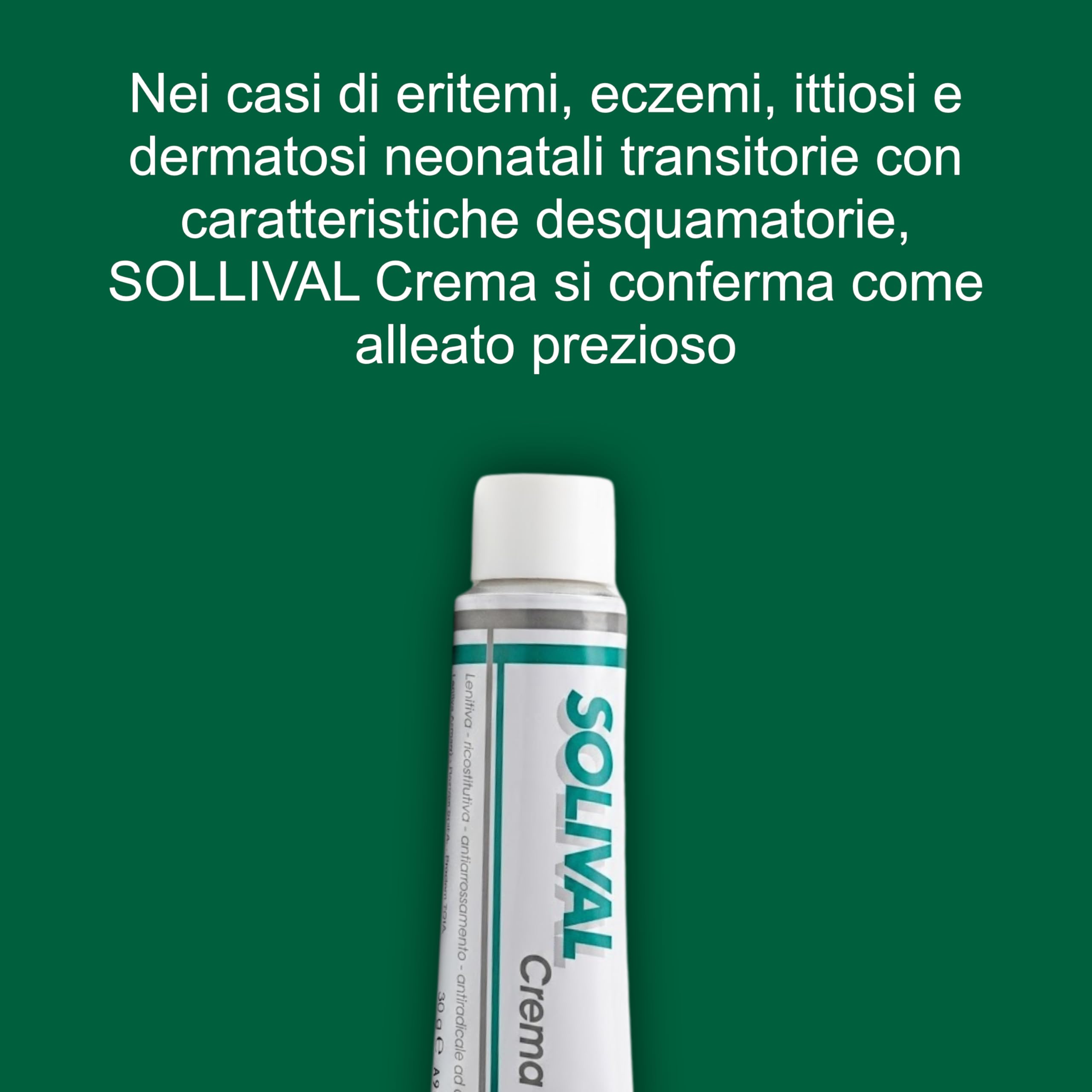 SOLLIVAL Crema Ristrutturante e Lenitiva Post-Radioterapia 50g con Beta-Glucano e Silimarina per Eritemi e Irritazioni Croniche