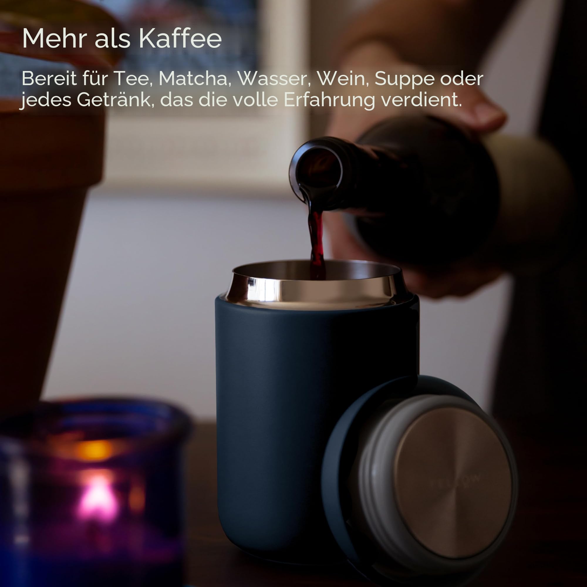 Fellow Thermobecher Kaffeebecher to Go 473 ml, Keramik Edelstahl, Schwarz | Carter Everywhere Mug, Auslaufsicher, Spülmaschinenfest, 12h Heiß 24h Kalt, Vakuumisoliert, BPA-frei, Isolierbecher