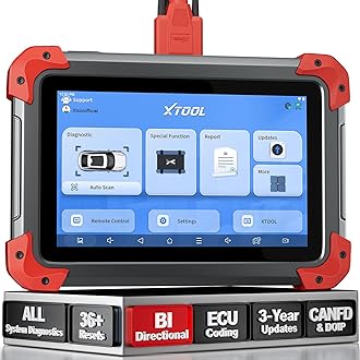XTOOL D7 Car Diagnostic Tool, Bidirectional OBD2 Scanner with All System, Online/ECU Coding, 36+ Resets-Oil/EPB/SAS/DPF/Battery/Throttle, Live Data, FCA/DOIP/CAN FD, 3-Year Updates, Cover 10000+ Cars