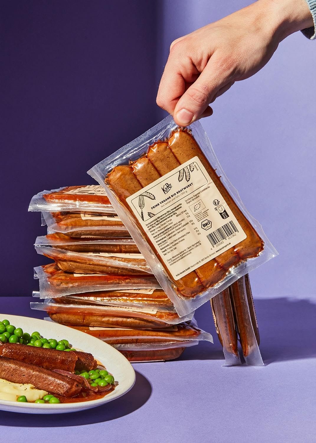 KoRo - Saucisse vegan "bratwurst" bio 12 x 200 g