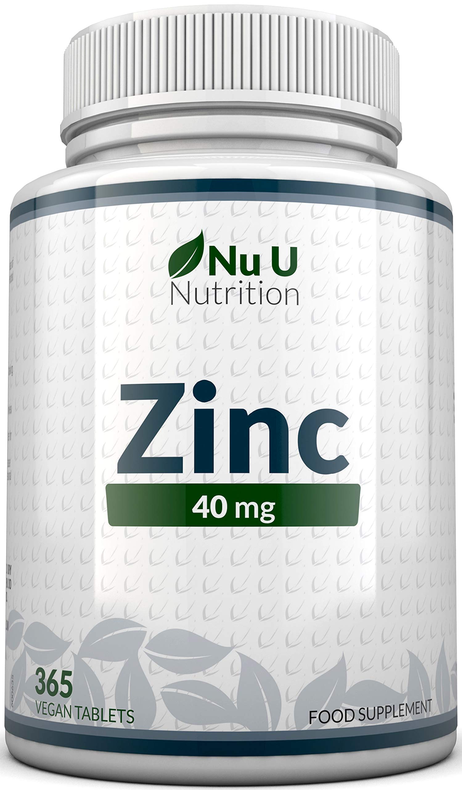 Buy Zinc s 40mg 365 Vegan s 1 Year Supply 1 Easy to Swallow Zinc