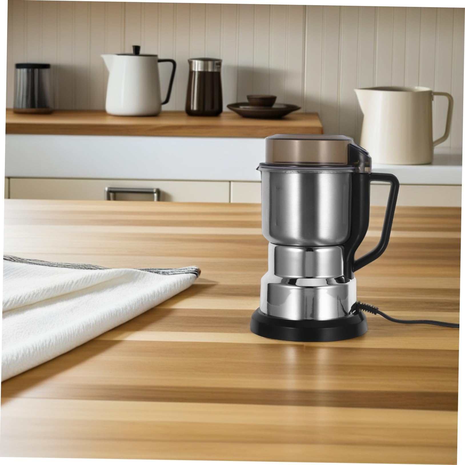 Alipis Macinatore da 600g Elettrico in Acciaio Inossidabile Compatto con Motore ad Alta Efficienza per Cucine con Spazio e Piccoli Appartamenti
