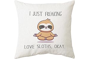 Get Comfortable with our I Just Freaking Love Sloths Pillowcase!
