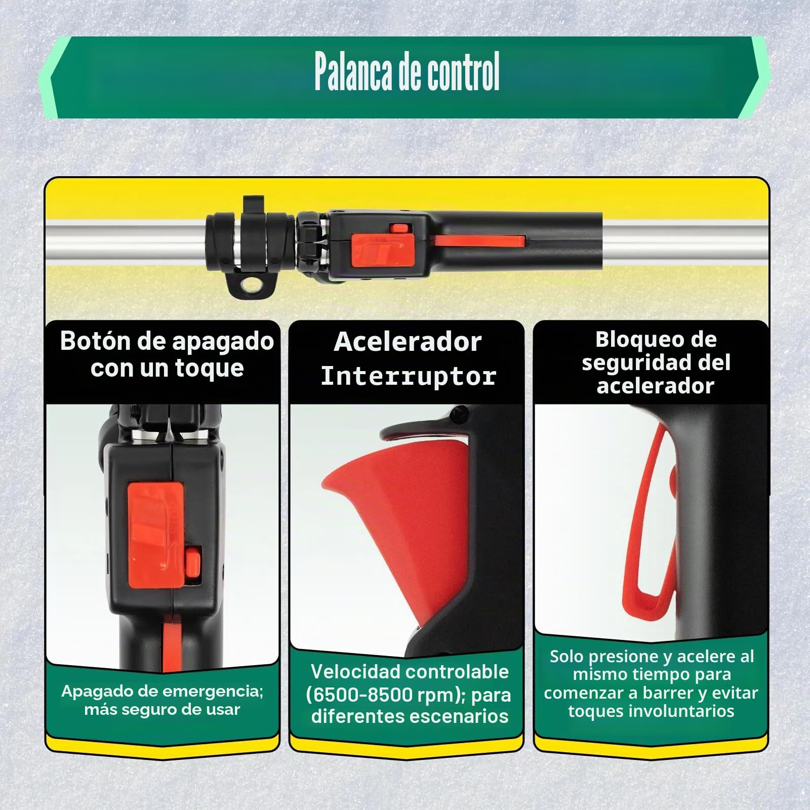 Barredora de césped artificial, 43 cc, cepillo eléctrico de gasolina, escoba de mano, entrada, hoja artificial, cepillo de césped de 2 tiempos, escoba al aire libre, barredora de mano de 1,25 kw,