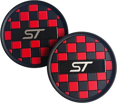 Car Cup Holder Insert Anti-Dust Non-Slip Rubber Coaster Mats Compatible with ST car models