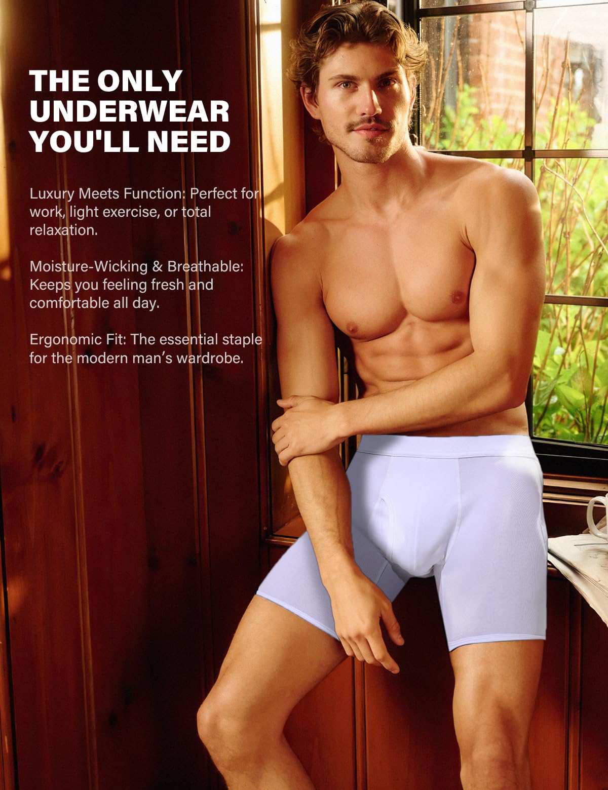 Arjen Kroos Calzoncillos Hombre Boxer - Abertura Funcional en la Entrepierma - Boxers Hombre Pack (Pack de 6)