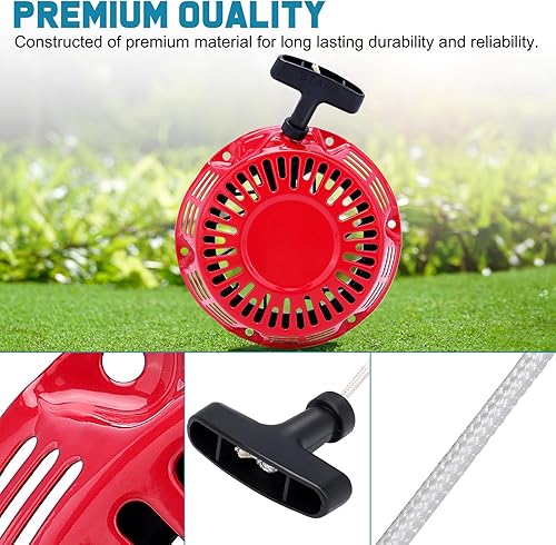 Miniatura 7 de Mannial Arrancador de retroceso GX160 con copa de arranque compatible con Honda GX120 GX160 GX200 4HP 5.5HP 6.5HP Motor de repuesto #