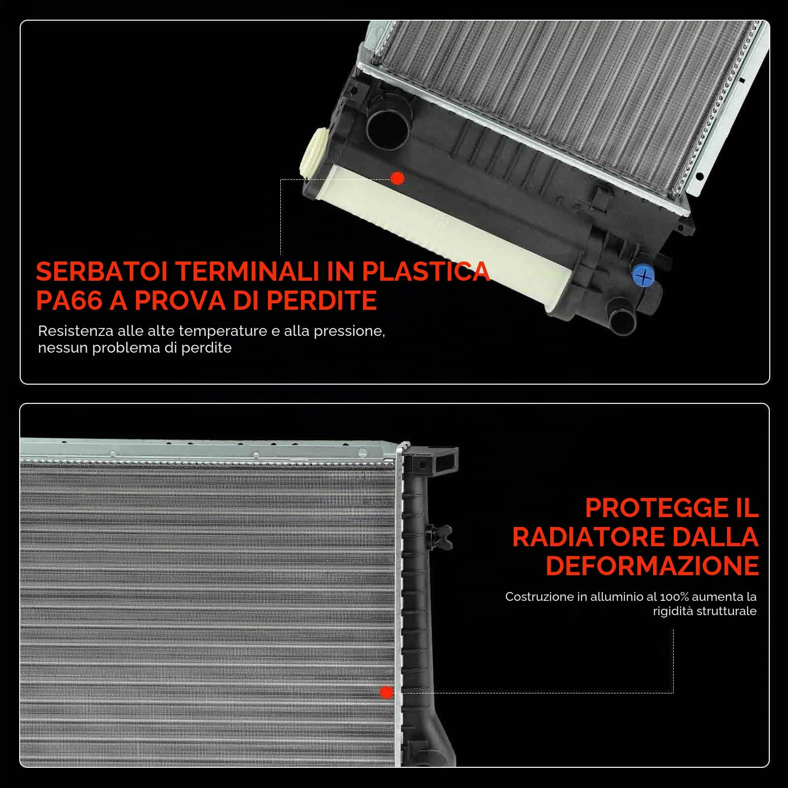 Frankberg Radiatore scambiatore di calore dell'acqua scambiatore di | Compatibile con: Serie 3 Compatta E36, Serie 3 Touring E36, Serie 3 E36, Serie 3 Cabrio E36, Serie 3 Coupé E36
