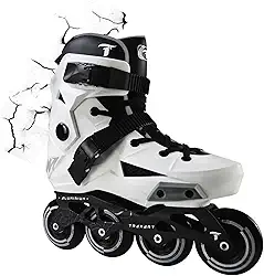 Patins Traxart Revolt Branco Inline Freestyle - 80mm ABEC-9
