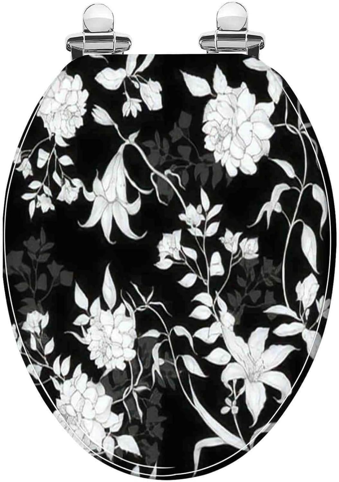 Resin Toilet Seat, Quick Release, Soft Close Slow Hinge, Transparent Toilet Lid, Durable Bathroom Accessory