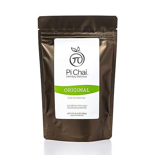 Pi Chai Chai Tea Latte Mix Chai original té negro especias exóticas 102 oz 12 porciones