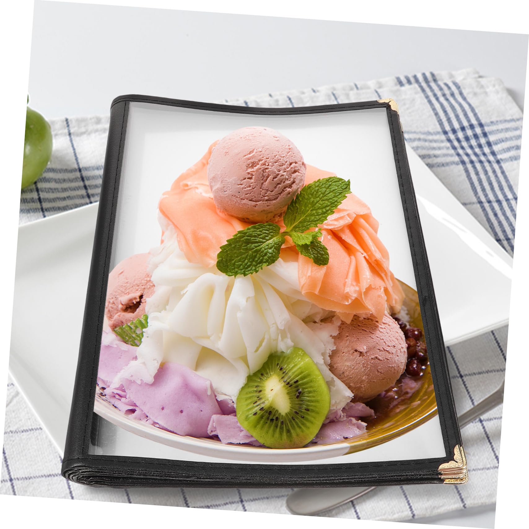 MUSISALY Restaurant Display Holder Clear Menu Book PVC Meal Holder Simple Meal Folder