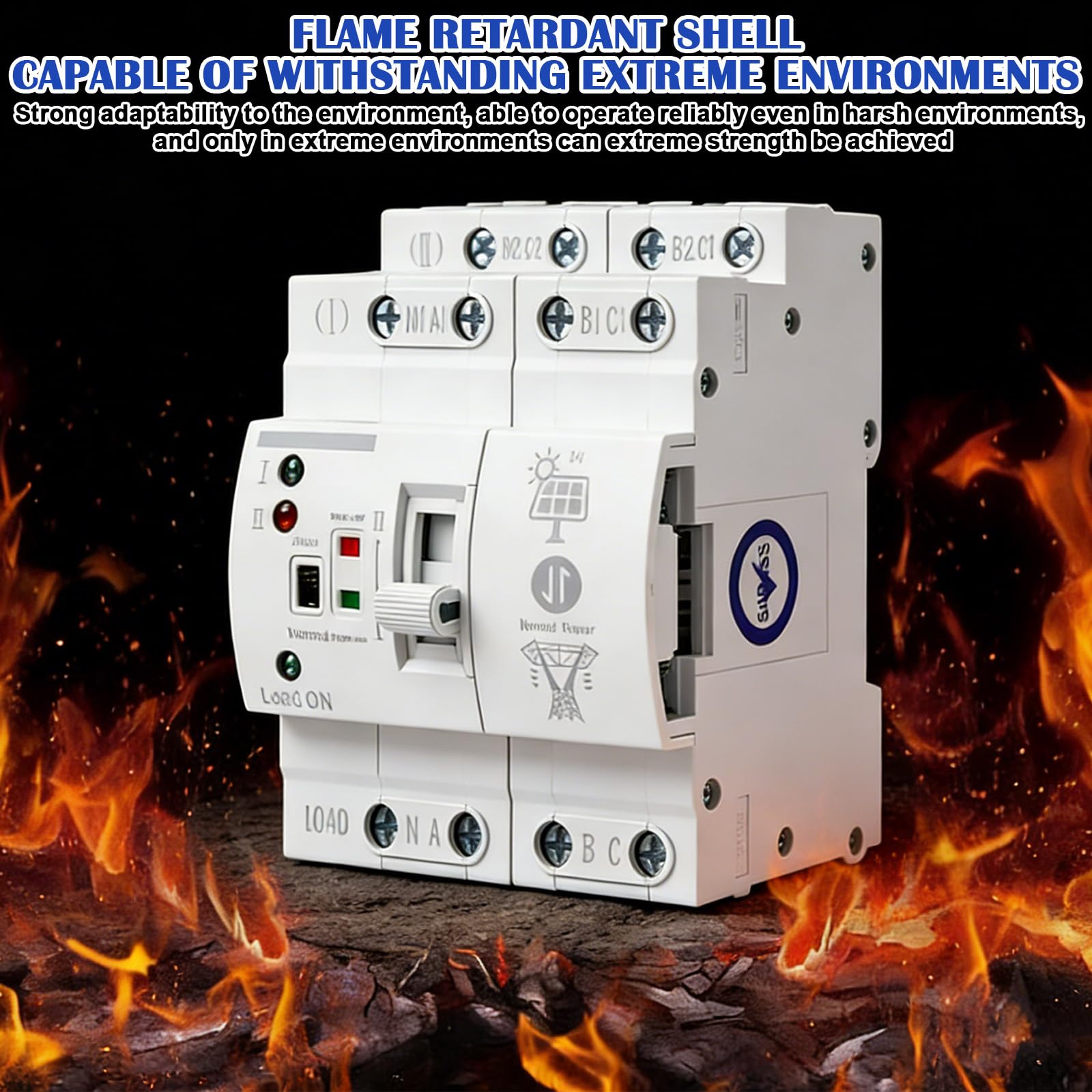 Automatischer Transferschalter 4P 63A Dual Power Hutschiene, Automatic Transfer Switch