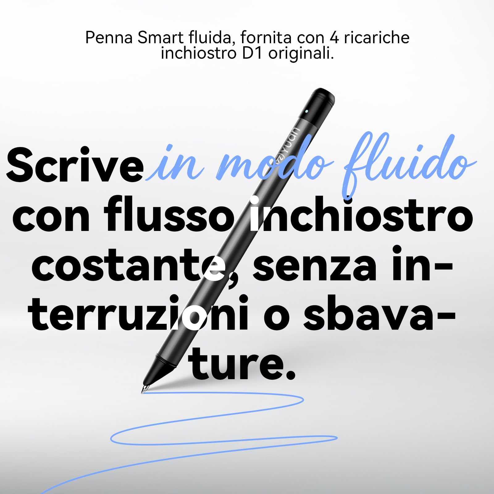 Yuan Smart Writing Set A4 Taccuino Smart, Taccuino Digitale Intelligente | Pagine a Righe Smart Sync Penna per prendere appunti, Sincronizzazione scrittura a mano, Archiviazione offline