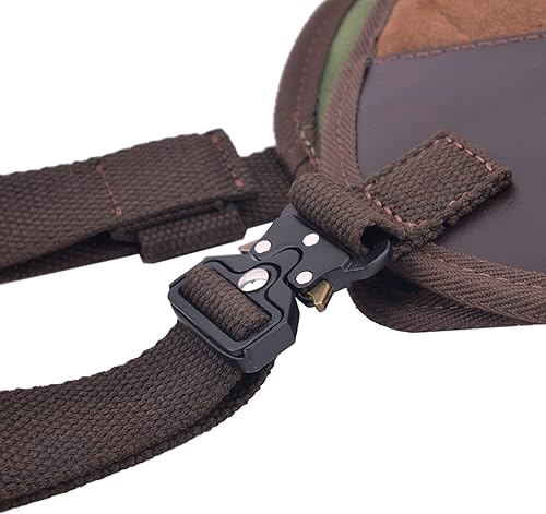 Miniatura 7 de Tas Trost Chaleco protector de cuero para rifle de escopeta, chaleco acolchado reductor de retroceso con protección de campo con correas ajustables