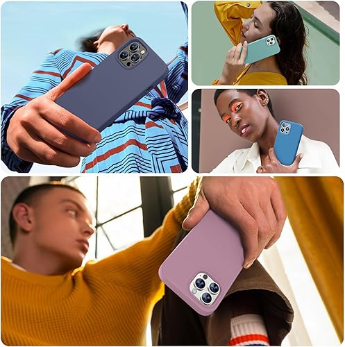 Miniatura 445 de Miracase - Funda diseñada para iPhone 11 con protector de pantalla, funda de goma de silicona líquida, protección total contra caídas y a prueba