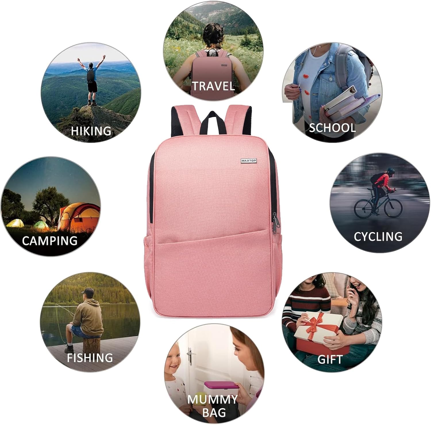 MAXTOP Deep Storage Laptop Backpack Business Anti-theft Backpacks[Water Resistant] College Computer Bookbag Fits 16 Inch Laptop
