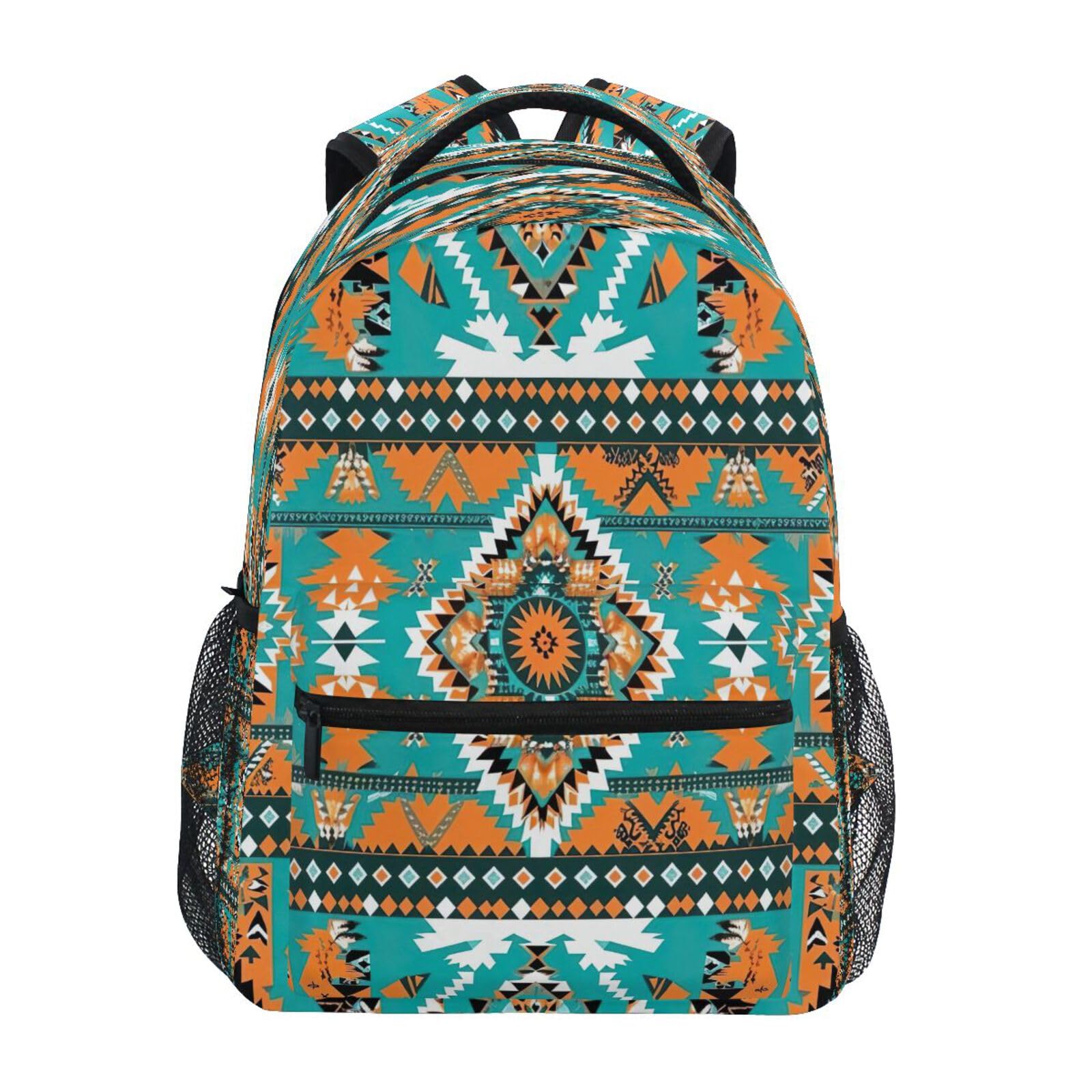 Cgiub Mochila de viaje con patrón azteca para hombres y mujeres, grande, resistente al agua, mochila universitaria para laptop, mochila casual para el trabajo y negocios, a, 40.5x29x17.5cm