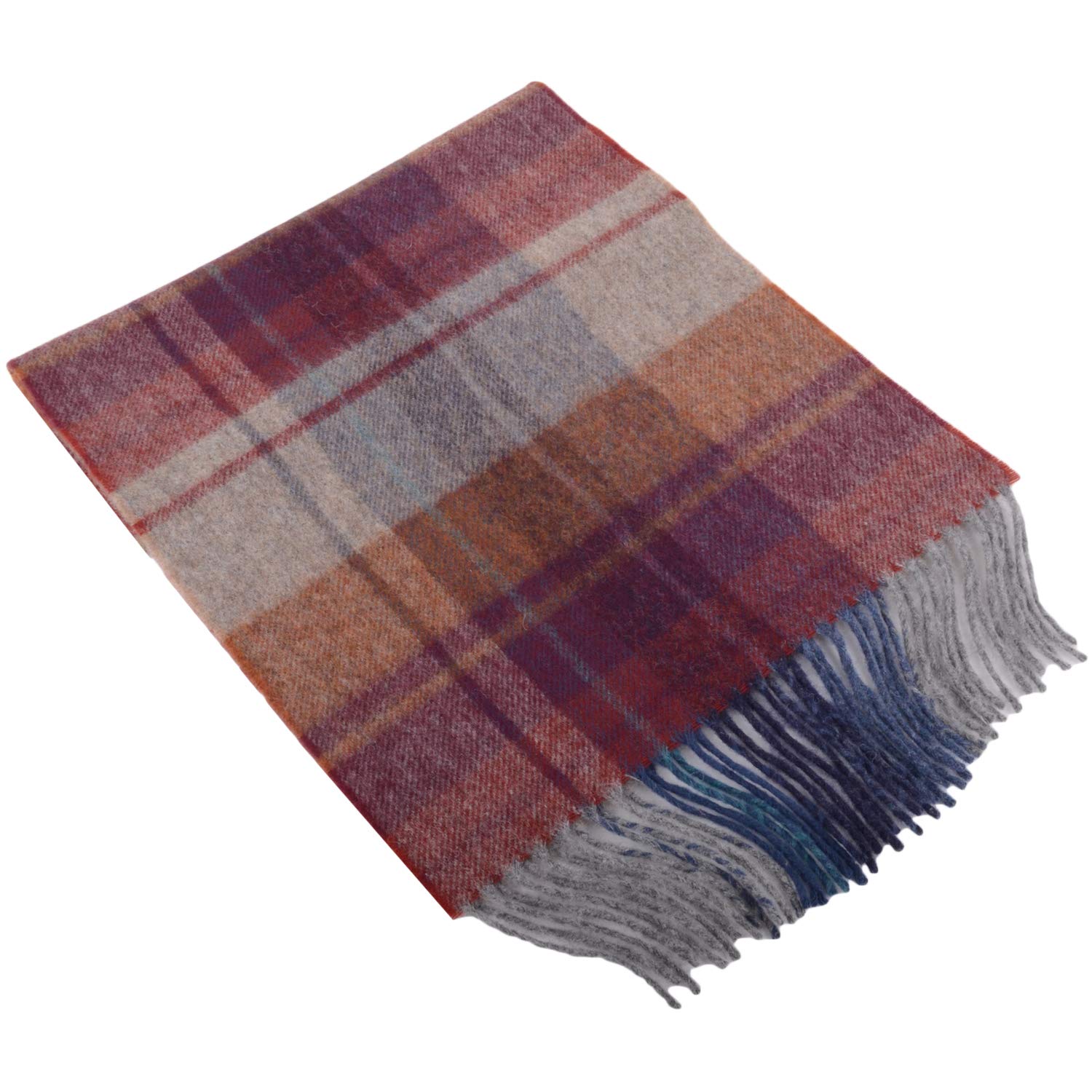 Snugrugs Men's Arran Pure New Lambswool Tartan Check British Made Winter Scarf - 30Cm X 185Cm - Country Check