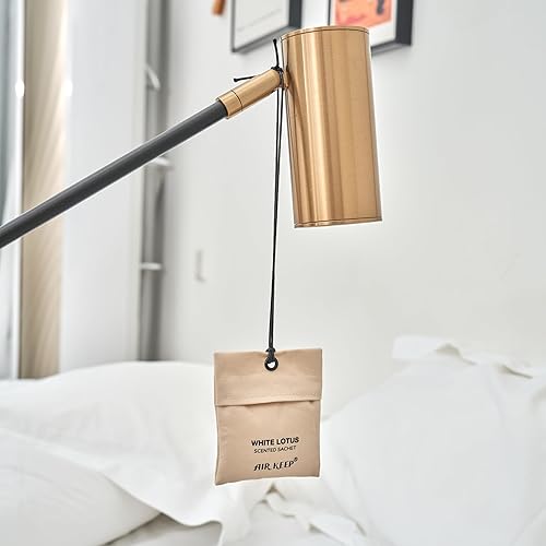 Miniatura 5 de Airkeep Bolsita perfumada de loto blanco perfumado para cajón y armario, ambientador de coche para cajones y armarios, fragancia para el hogar