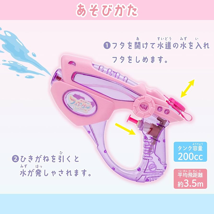 Amazon | オンダ(Onda) 水鉄砲 フェアリー 2個セット 飛距離 約