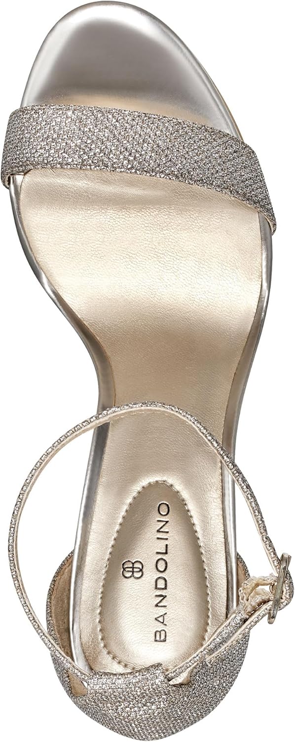 Bandolino Women's Madia Heeled Sandal, Gold, 5 - Image 5