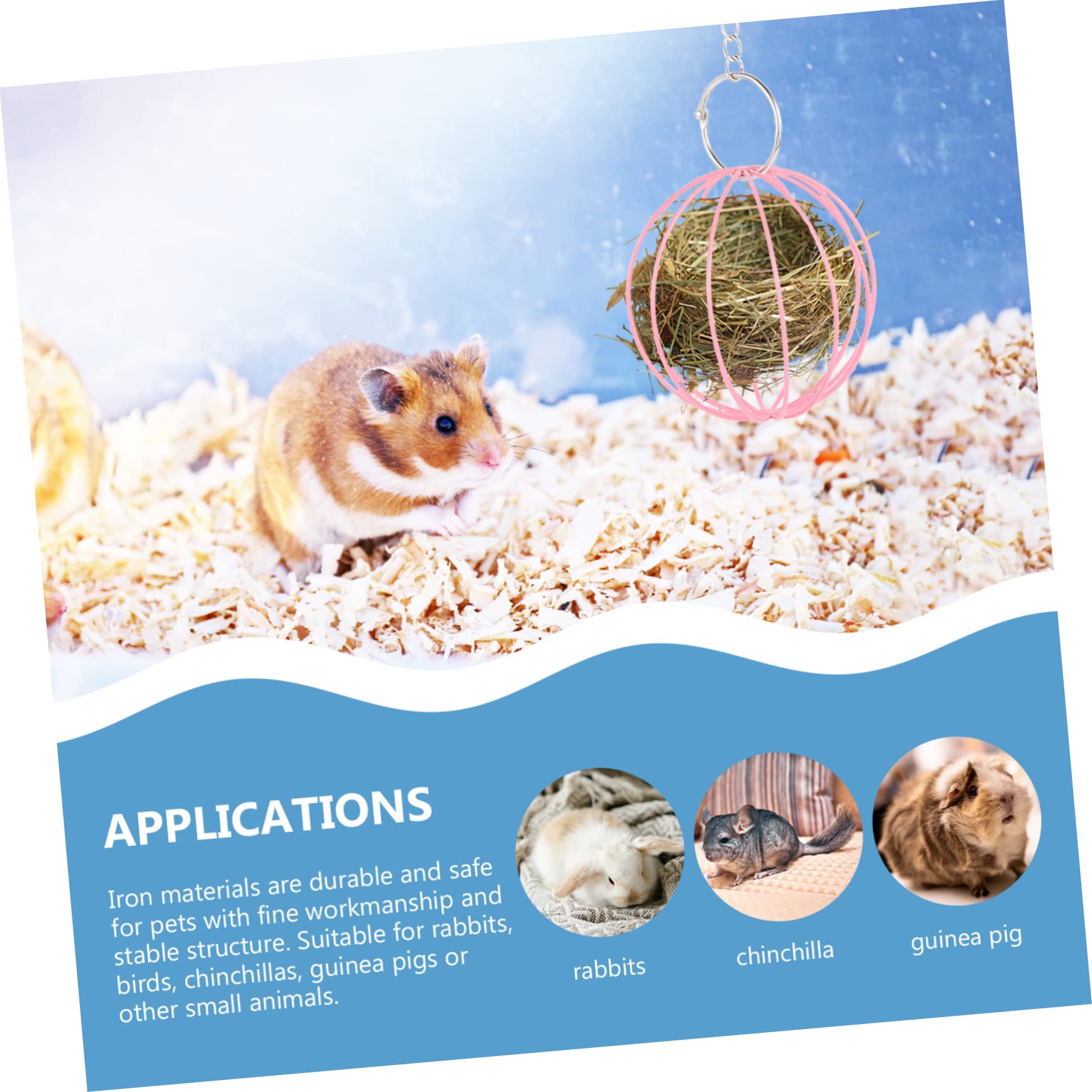 Supvox 10stücke Hängende Futterbälle Für Kleintiere Für Kaninchen Und Meerschweinchen Konstruktion Platzsparend Bunte Designs Für Spiel Und Futteraufnahme