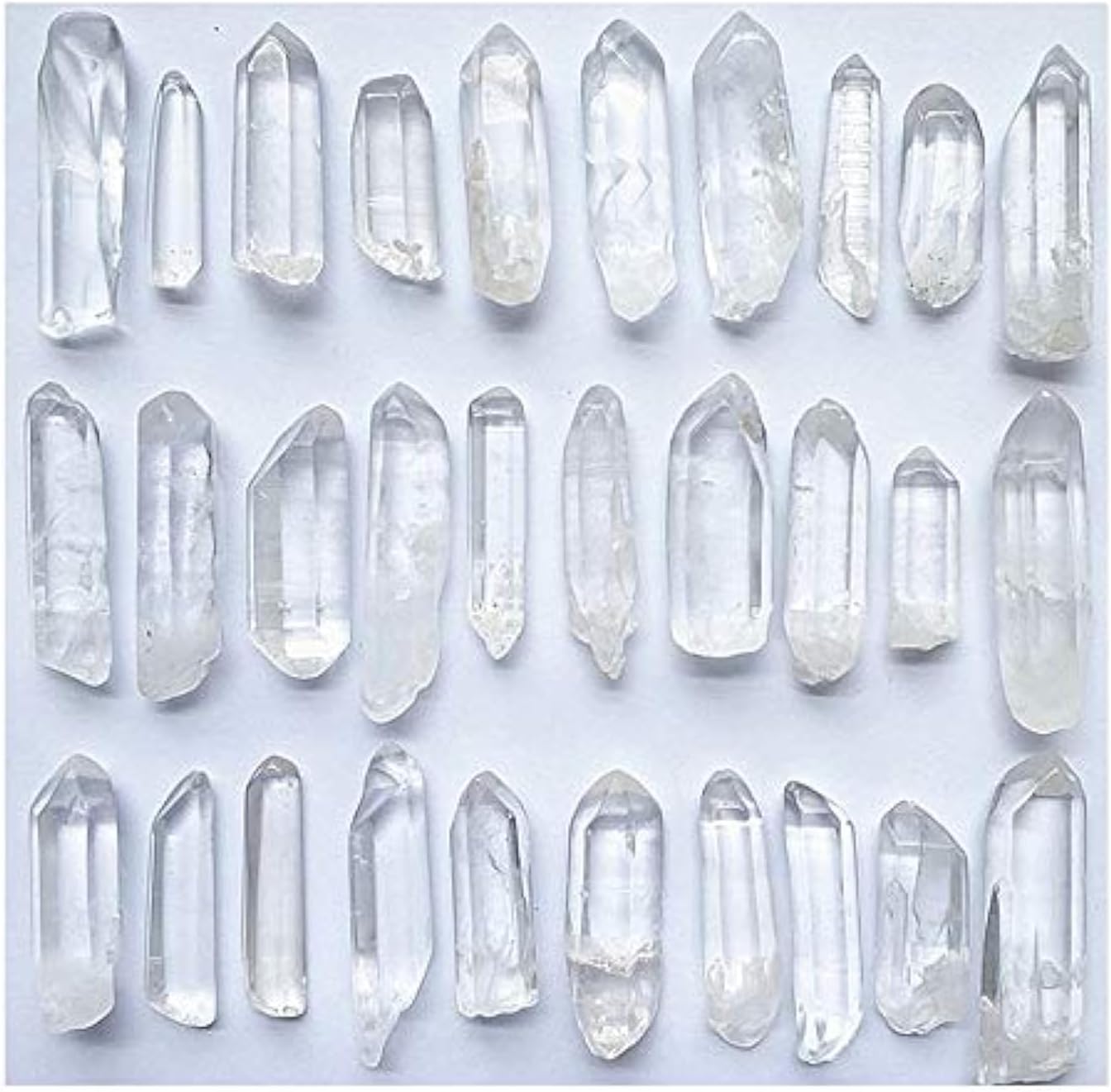100g 3.5oz 0.22lb Natural Clear Quartz Crystal Points Shards About 20-30 Piece Lot Average Brand