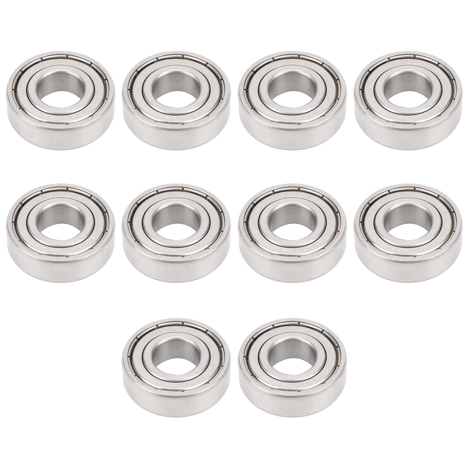 Miniaturlager S6203ZZ, 10 Stück, Edelstahl-Hochgeschwindigkeitslager, 40 x 17 x 12 mm, doppelt geschirmt, für Untersetzungsgetriebe, Walzwerk, Walzen, Brecher, Druck- und