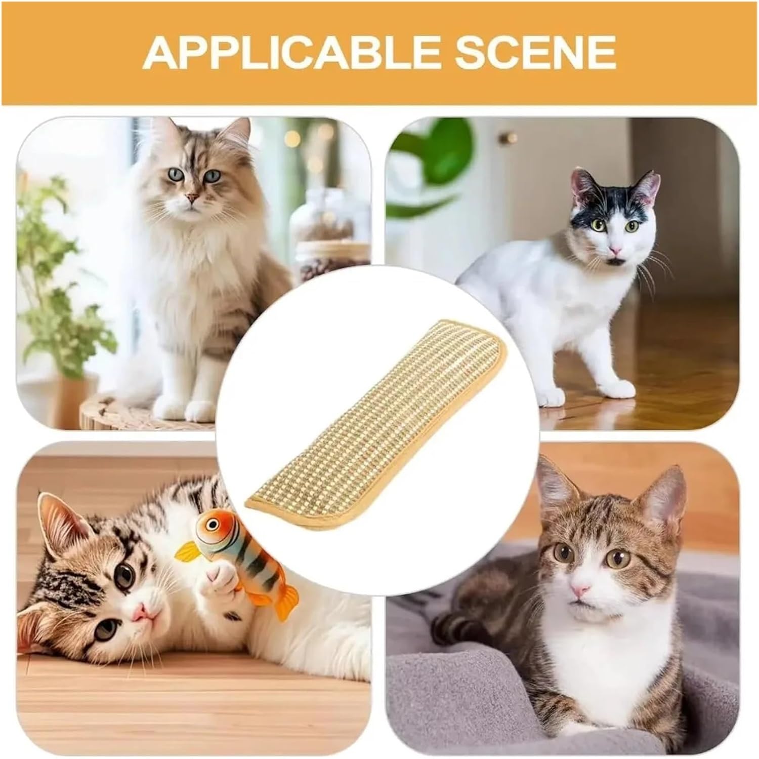 MUSM Self-Entertainment Catnip Pet Pillow Chewing Resist Teething Cat Scratching Toy Relieve Boredom Cat Mint(Large)