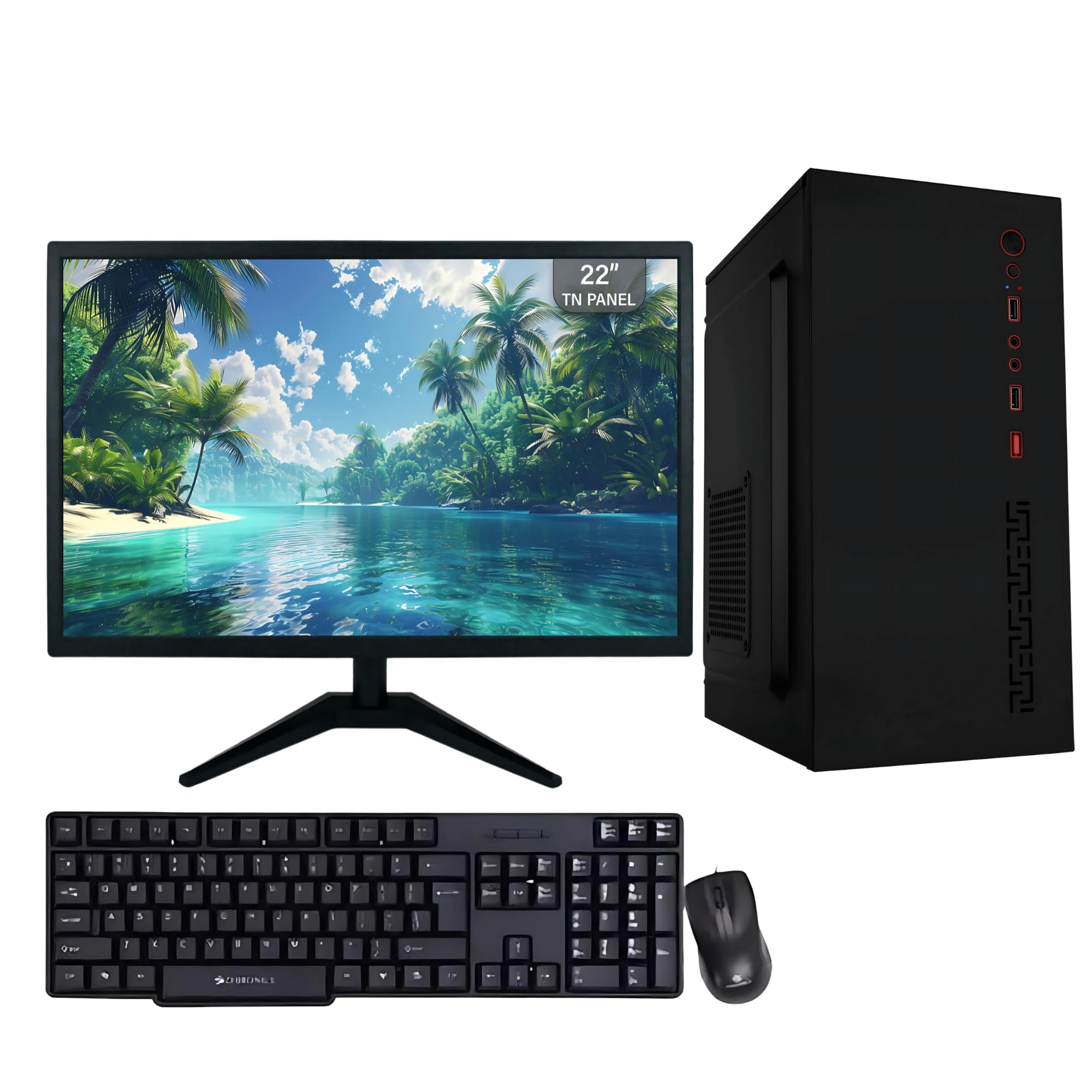 CHIST Desktop Computer Full Setup, Core i5-4590, 8GB RAM, 256GB