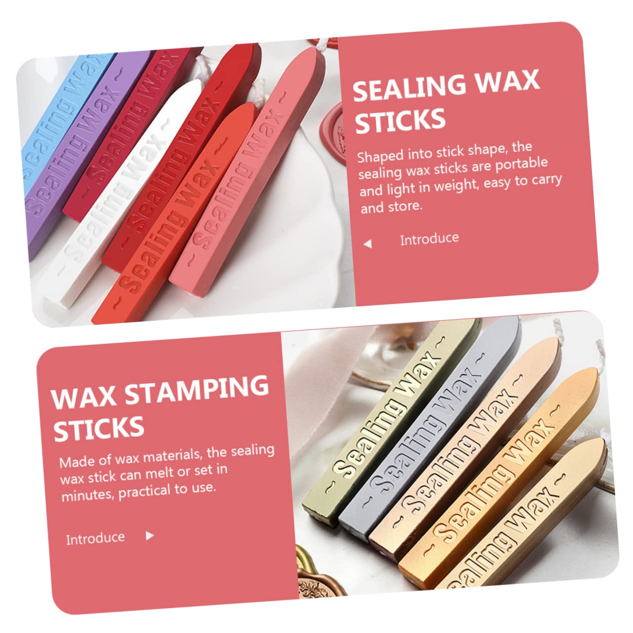 SEWACC 32piezas Cera De Sellado Con Mechas Para Sello De Cera Para Cartas Invitaciones y Decoración De Envelopes Ocasiones Especiales