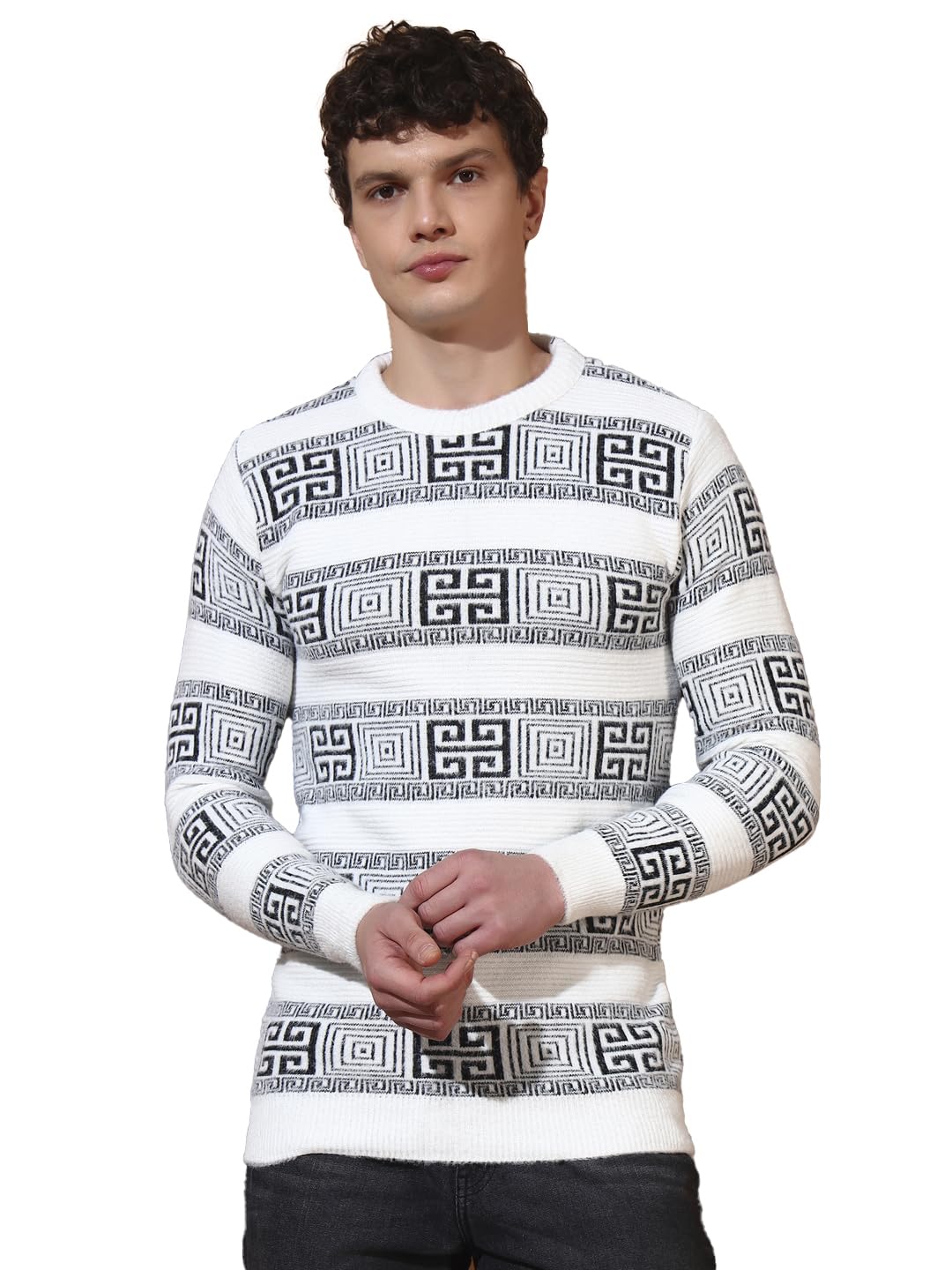 anixa Men's Winter Wear Woolen Sweater Round Neck Full Sleeve Pack of 1-picture-20