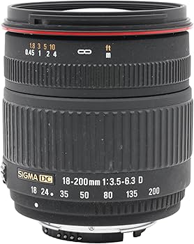 Amazon.com : Sigma 18-200mm f/3.5-6.3 DC Lens for Nikon Digital