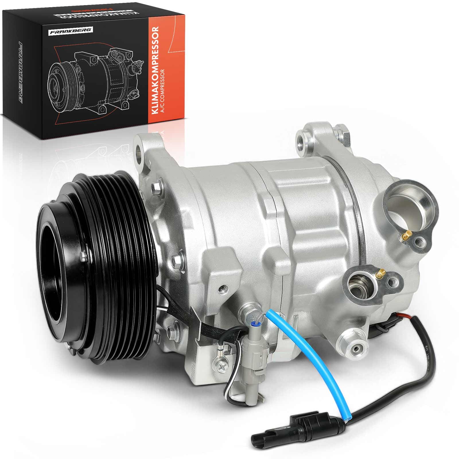 Frankberg Compressore per aria condizionata con frizione 64529225703 | Compatibile con: Z4 R.o.a.d.s.t.e.r E89, Serie 5 Gran Turismo F07, 3 Gran Turismo F34, Serie 5 F10, Serie 3 Coupé E92