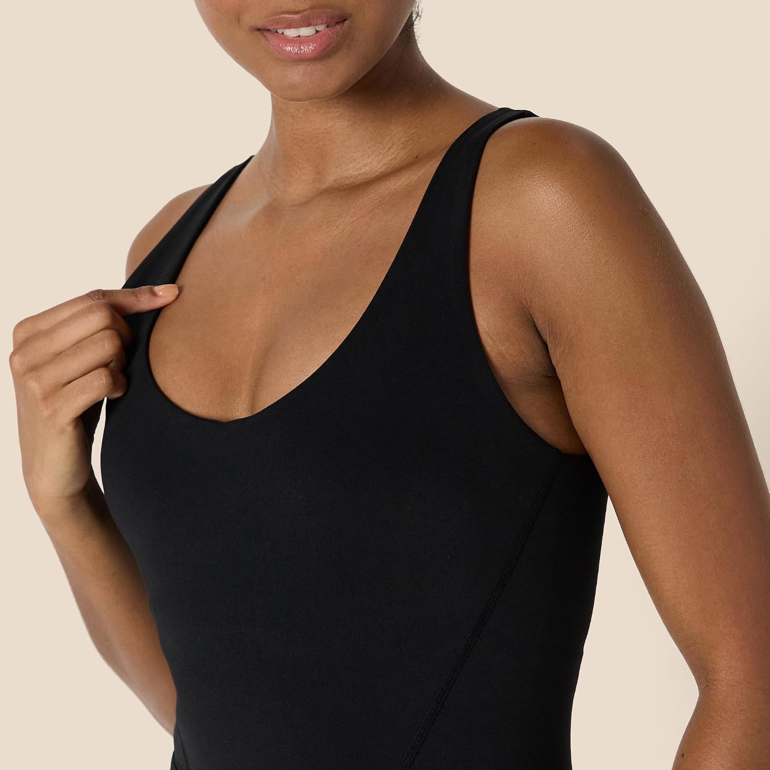 Amazon Essentials Women's Active Formflex Buttery Soft One Piece Shorts Romper Jumpsuit with Built-In Bra