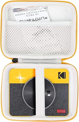 khanka Funda de viaje rígida de repuesto para compatible con Kodak Mini Shot 3 Retro Camera Portable Instant Camera Photo Printer (cremallera