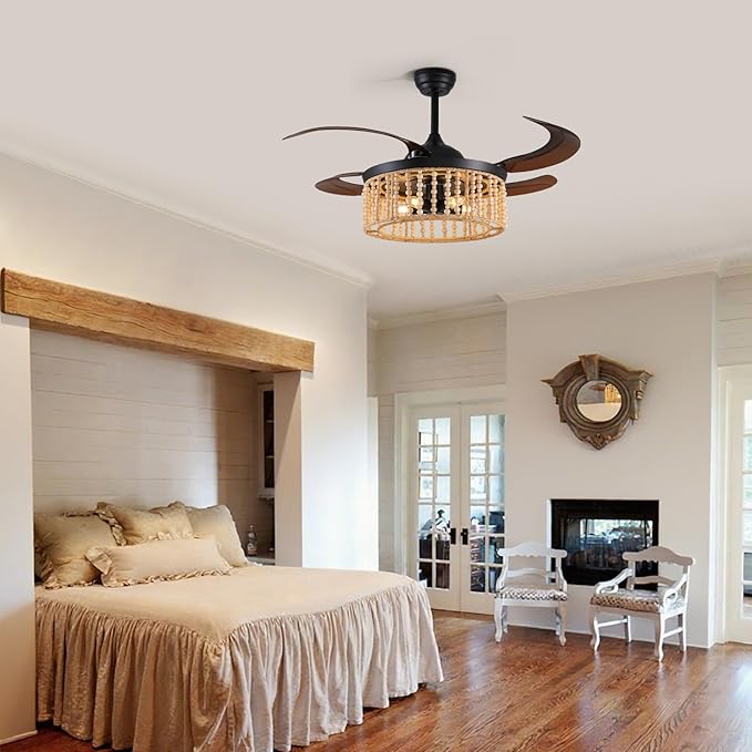 Ventilador de Techo 48 Pulgadas con Luz y Control Remoto miniatura 8