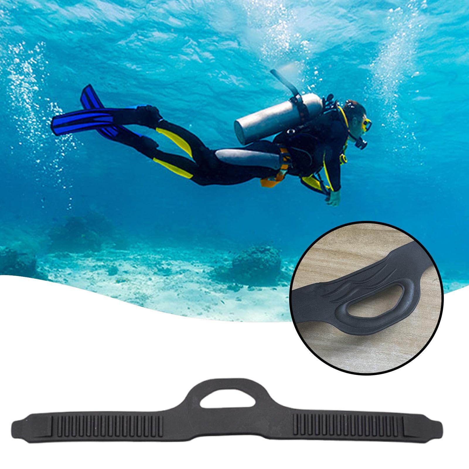 Generico Cinghie per Pinne - Pinne da Nuoto Regolabili, Set di Cravatte 2 Pezzi, Custodi per ?inne con Controllo della Tensione affidabile e di Lunga Durata | sicuri ?er Il Fermo delle p?inne p?er im