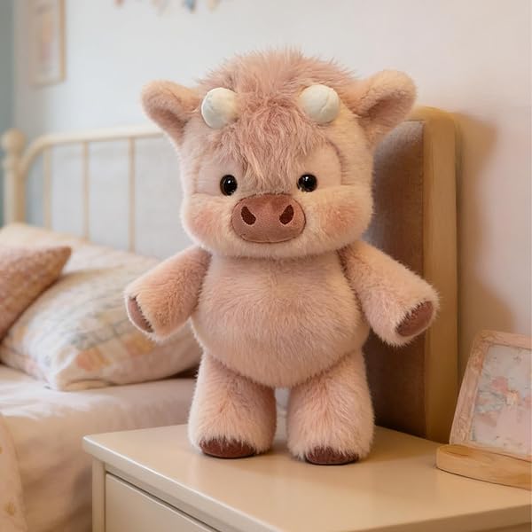 Sanglier en Peluche - 45cm Peluche Veau Qui Court, Mouton À Collectionner, Compagnon De Longue Durée À Collectionner pour Hommes, Femmes, Enfant Et Adolescents - 3