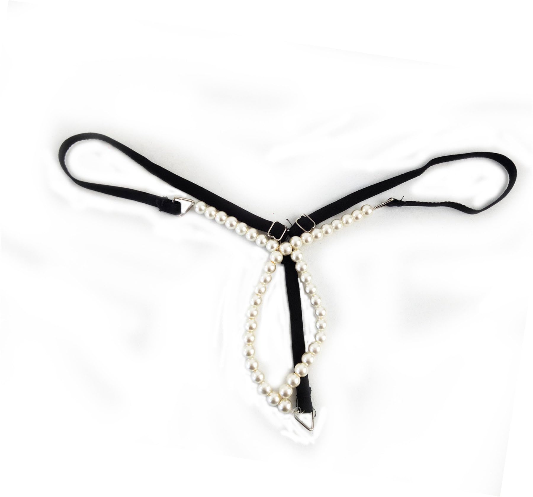 Womens Lingerie Lace G String Open Cup Pearls Sheer Bikini