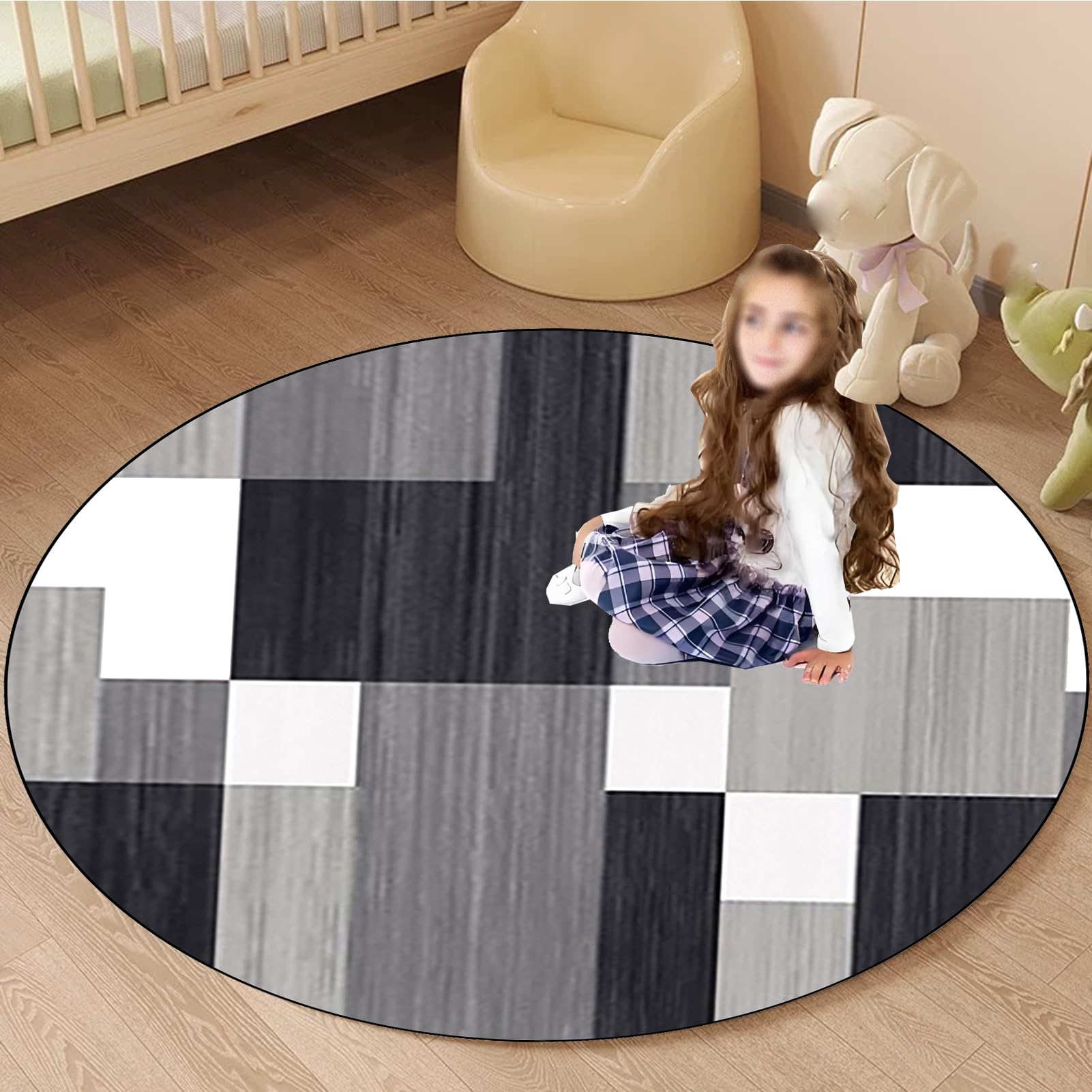 140 cm Redondo Alfombra Silla Gaming, Alfombra Multiusos para el Hogar, Protector Suelo Silla Ruedas, Alfombra de Protección de Suelo, Alfombra de Suelo para Suelos Duros, Laminado